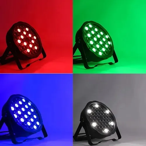 PAR LED RGB 54 DMX Strobo DJ 110V/220/V - Imagem 3