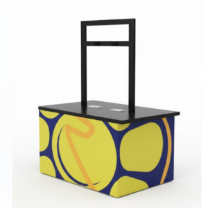 Totem Duplo de Madeira c/ Suporte p/ TV